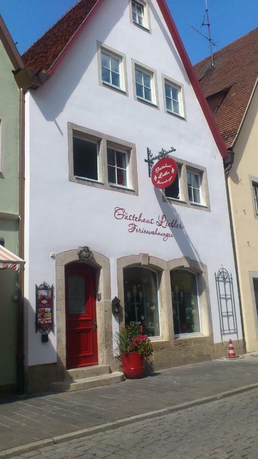 Gaestehaus Liebler Rothenburg ob der Tauber Exterior foto